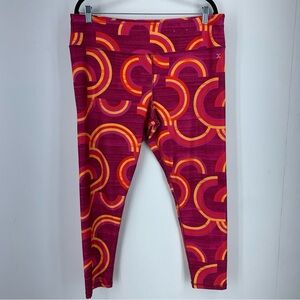 Xersion Women’s 3X 22.5 Quick Dri Leggings Multicolor Artsy Geometric Stretch